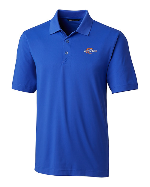 Pepperdine Waves Cutter & Buck Forge Stretch Mens Polo CEN_MANN_HG 