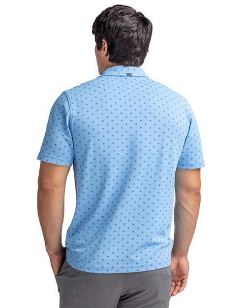 Men's Atlanta Braves Cutter & Buck Light Blue Virtue Eco Pique Botanical  Print Recycled Polo