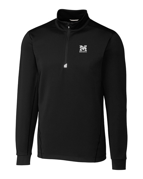 Morehouse Maroon Tigers Cutter & Buck Traverse Stretch Eco Quarter Zip Mens Big and Tall Pullover BL_MANN_HG 