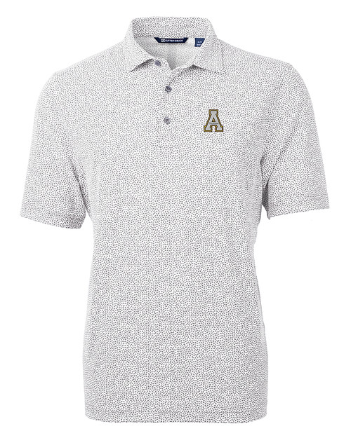Appalachian State Mountaineers Cutter & Buck Virtue Eco Pique Botanical Print Recycled Mens Polo POL_MANN_HG 