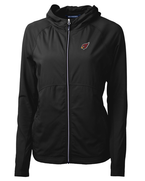 Arizona Cardinals Cutter & Buck Adapt Eco Knit Hybrid Recycled Womens Full Zip Jacket BL_MANN_HG 1