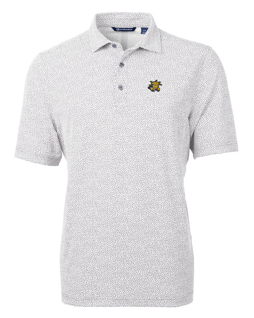 Wichita State Shockers Cutter & Buck Virtue Eco Pique Botanical Print Recycled Mens Polo POL_MANN_HG 1