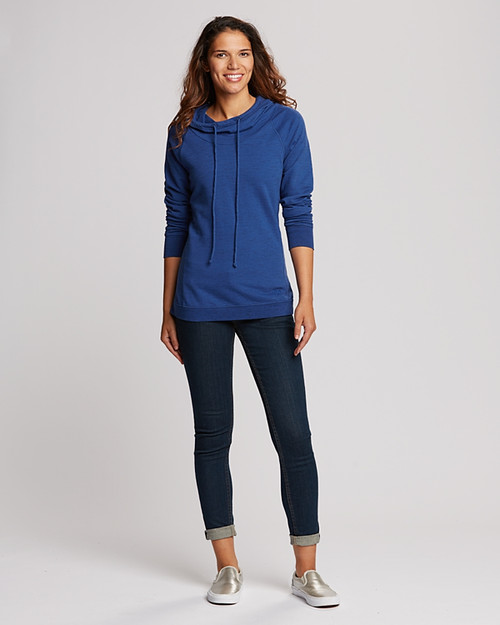 BKE Double Drawcord Hooded Sweatshirt - Women's Sweatshirts in Laurel Oak