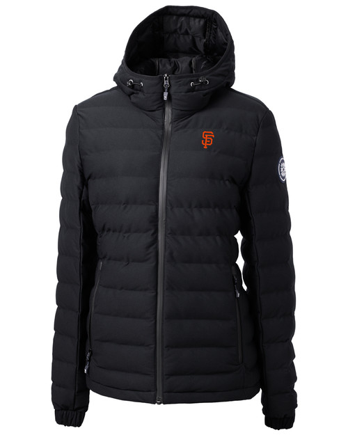 San Francisco Giants Cutter & Buck Mission Ridge Repreve® Eco Insulated Womens Puffer Jacket BL_MANN_HG 1