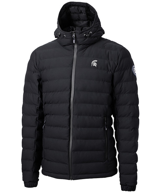 Michigan State Spartans Cutter & Buck Mission Ridge Repreve® Eco Insulated Mens Puffer Jacket BL_MANN_HG 