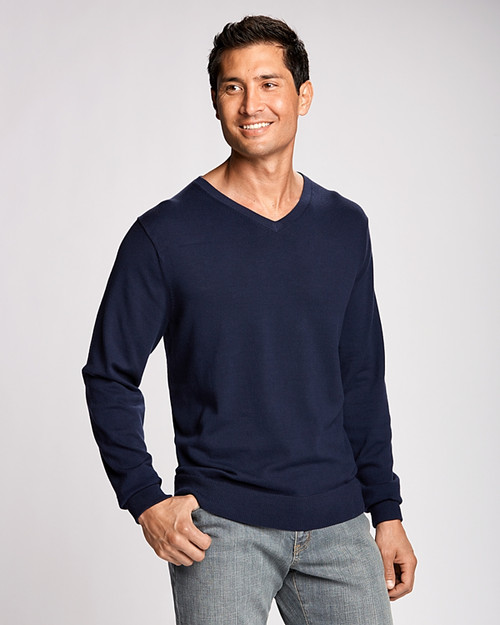 Cutter & Buck Lakemont Tri-Blend Mens V-Neck Pullover Sweater