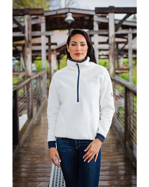 Cascade Eco Sherpa Womens Fleece Pullover Jacket | Cutter & Buck