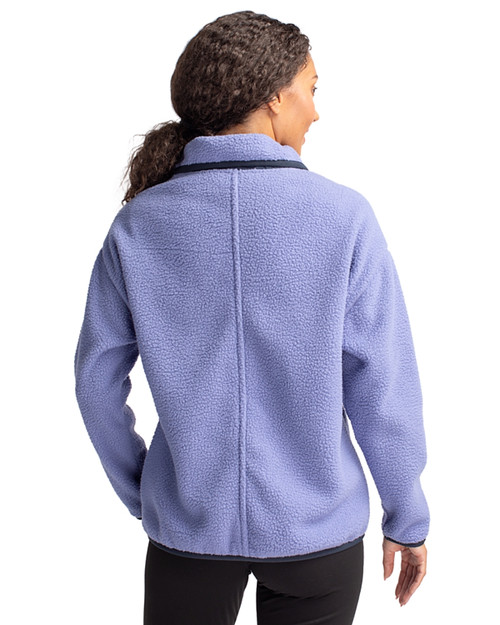 Women's Cutter & Buck Navy St. Louis Cardinals Americana Logo Cascade Eco Sherpa Full-Zip Fleece Jacket Size: Extra Small