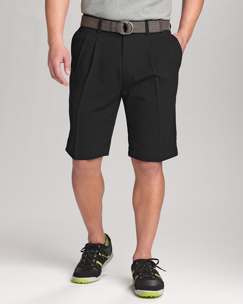 Big & Tall Twill Microfiber Pleated Short 1