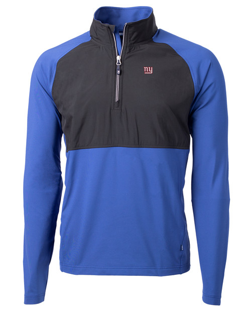 New York Giants Cutter & Buck Adapt Eco Knit Hybrid Recycled Mens Quarter Zip TBLBL_MANN_HG 1