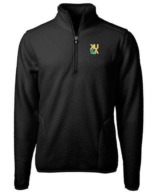 Xavier Gold Rush Cutter & Buck Cascade Eco Fleece Mens Quarter Zip Jacket BL_MANN_HG 