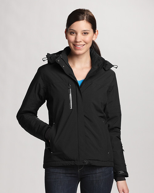 Cutter & Buck CB WeatherTec Womens Sanders Jacket Black Front