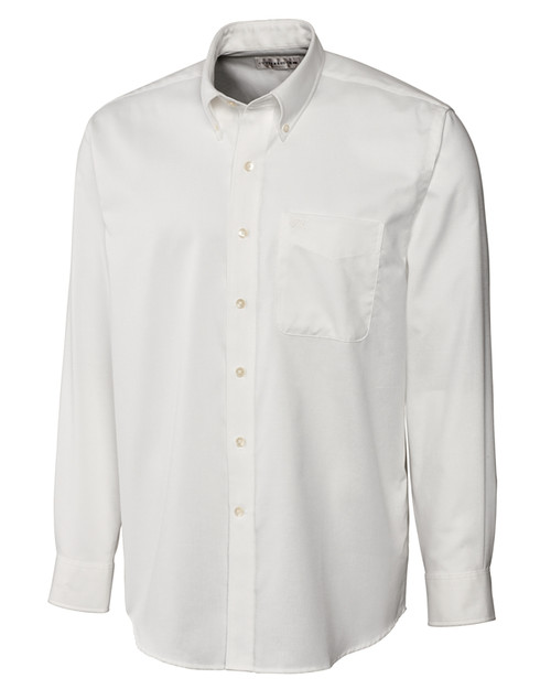 Cutter & Buck Long Sleeve Mens Big & Tall  Nailshead Woven Shirt WH_PRO_HG 1