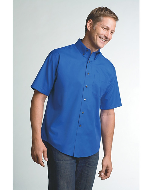 Cutter & Buck Short Sleeve Mnes Big & tall Epic Easy Care Fine Twill Shirt FB_PRO_HG 1