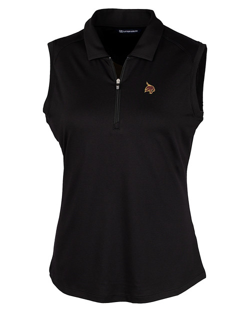 Texas State Bobcats Cutter & Buck Forge Stretch Womens Sleeveless Polo BL_MANN_HG 