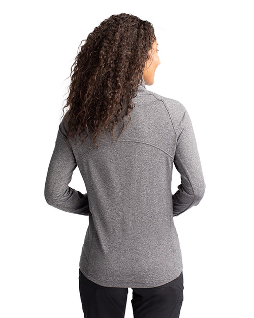 Cutter & Buck Adapt Eco Knit Heather Recycled Womens Full Zip