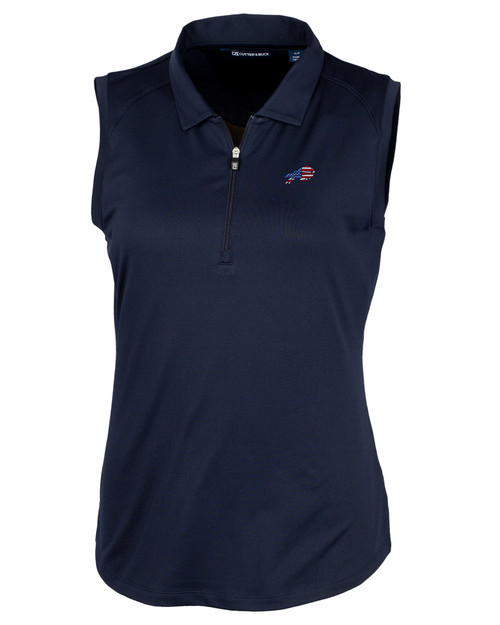 Buffalo Bills Americana Cutter & Buck Forge Stretch Womens Sleeveless Polo LYN_MANN_HG 1