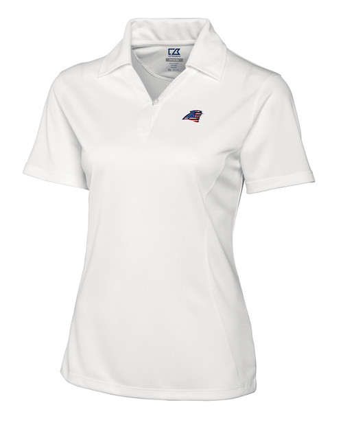 Carolina Panthers Americana Cutter & Buck CB Drytec Genre Textured Solid Womens Polo WH_MANN_HG 1