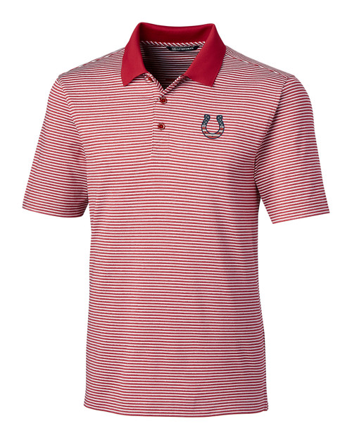 Indianapolis Colts Americana Cutter & Buck Forge Tonal Stripe Stretch Mens Polo CDR_MANN_HG 1