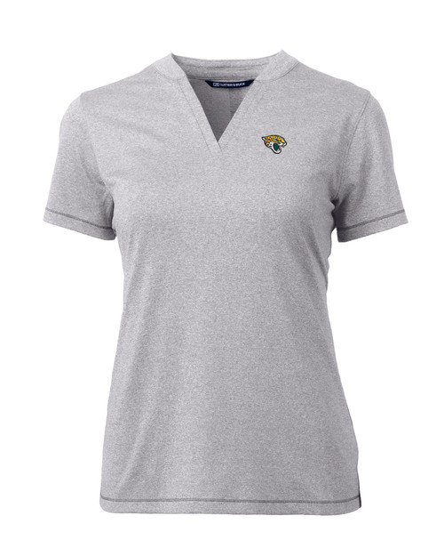 Jacksonville Jaguars Cutter & Buck Forge Heathered Stretch Womens Blade Top POH_MANN_HG 1
