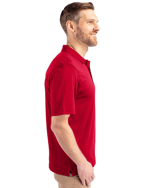 Minnesota Vikings Americana Cutter & Buck Forge Stretch Mens Big and Tall Polo Cardinal Red Side