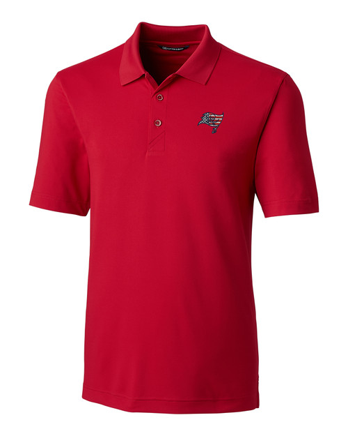 Tampa Bay Buccaneers Americana Cutter & Buck Forge Stretch Mens Big & Tall Polo CDR_MANN_HG 1