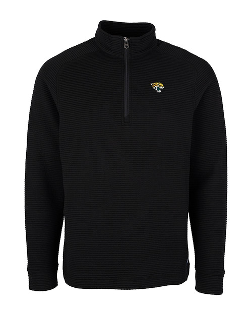 Jacksonville Jaguars Cutter & Buck Big & Tall Coastal Half-Zip Black Mannequin
