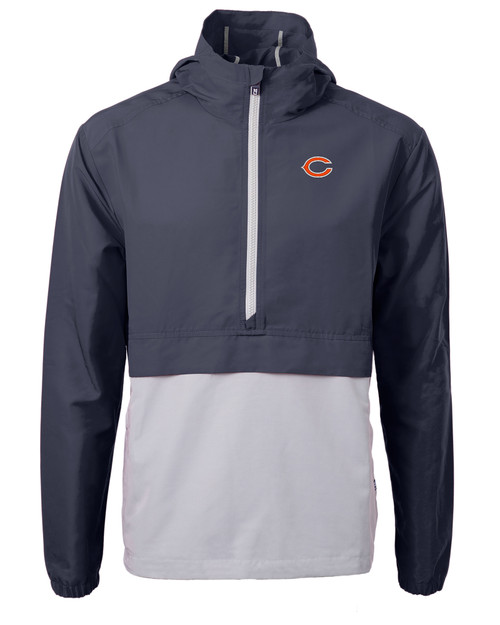 Chicago Bears Cutter & Buck Charter Eco Recycled Mens Anorak Jacket NVPOL_MANN_HG 1