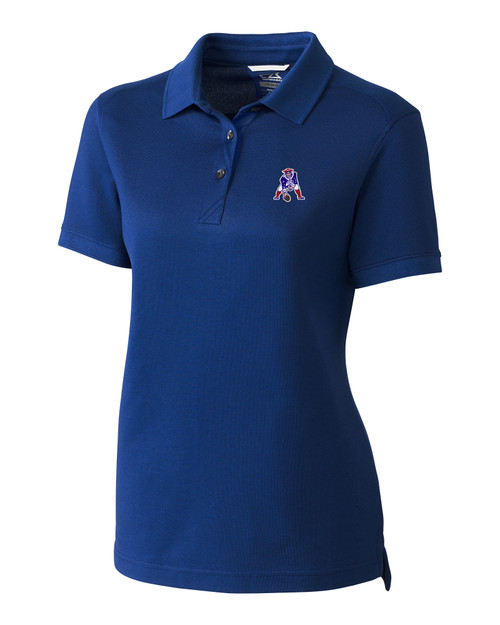 New England Patriots Historic Cutter & Buck Advantage Tri-Blend Pique Womens Polo TBL_MANN_HG 1