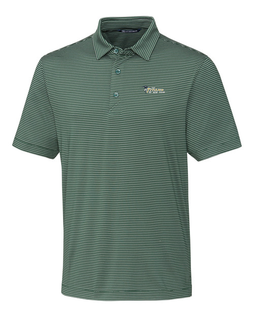 New York Jets Historic Cutter & Buck Forge Pencil Stripe Stretch Mens Polo HT_MANN_HG 1