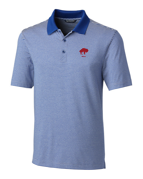 Buffalo Bills Historic Cutter & Buck Forge Tonal Stripe Stretch Mens Big and Tall Polo TBL_MANN_HG 1