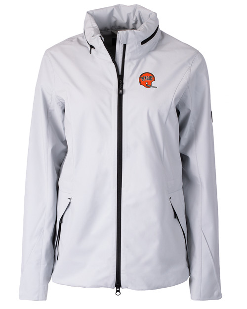 Cincinnati Bengals Historic Cutter & Buck Vapor Water Repellent Stretch  Womens Full Zip Rain Jacket - Cutter & Buck