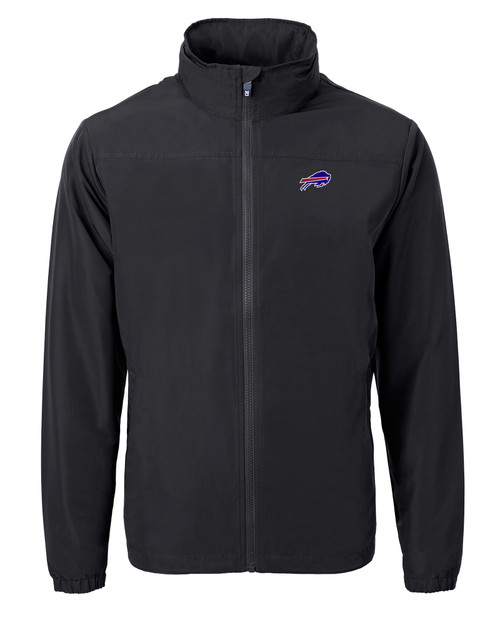 Buffalo Bills Cutter & Buck Charter Eco Knit Recycled Big & Tall Full-Zip Jacket BL_MANN_HG 1