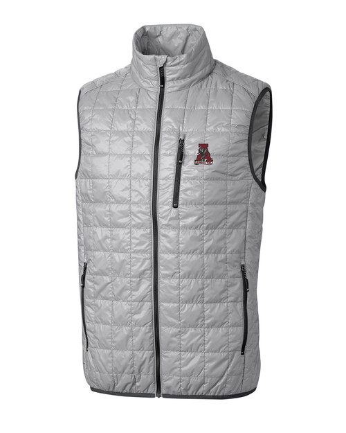 Alabama Crimson Tide College Vault Cutter & Buck Rainier PrimaLoft® Mens Eco Insulated Full Zip Puffer Vest POL_MANN_HG 1