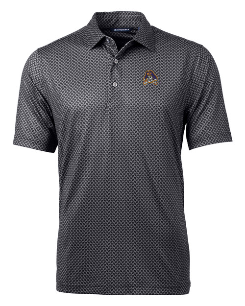 East Carolina Pirates Cutter & Buck Pike Banner Print Stretch Men's Polo BL_MANN_HG 1