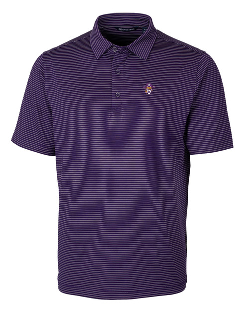 East Carolina (ECU) Pirates College Vault Cutter & Buck Forge Pencil Stripe Stretch Mens Big and Tall Polo CLP_MANN_HG 1