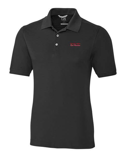 Texas Tech Red Raiders College Vault Cutter & Buck Advantage Tri-Blend Pique Mens Polo BL_MANN_HG 1