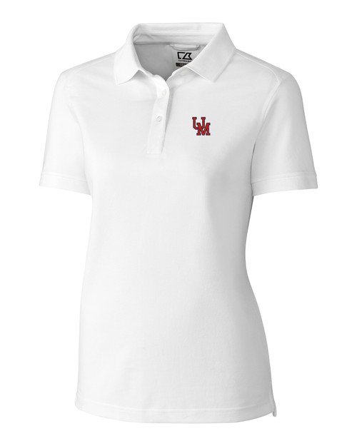 Ole Miss Rebels College Vault Cutter & Buck Advantage Tri-Blend Pique Womens Polo WH_MANN_HG 1