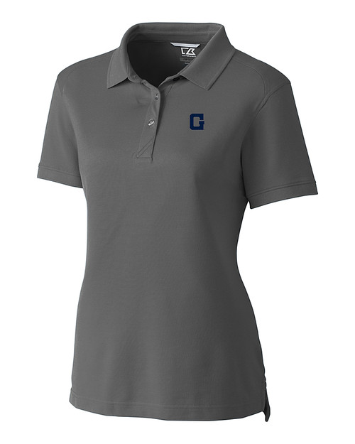 Georgetown Hoyas College Vault Cutter & Buck Advantage Eco Tri-Blend Pique Womens Polo EG_MANN_HG 