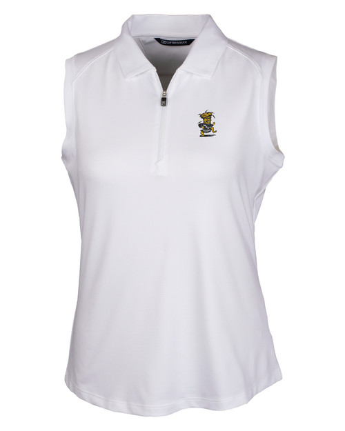 Wichita State Shockers College Vault Cutter & Buck Forge Stretch Womens Sleeveless Polo WH_MANN_HG 1