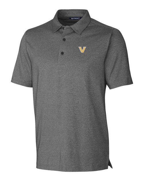 Vanderbilt Commodores Cutter & Buck Forge Heathered Stretch Mens Polo CCH_MANN_HG 1