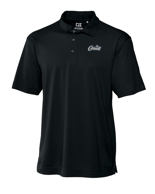 UCF Knights Citronaut Cutter & Buck Genre Textured Solid Mens Polo Black Mannequin