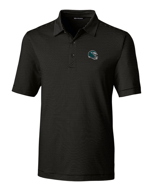 Philadelphia Eagles NFL Helmet Cutter & Buck Forge Pencil Stripe Stretch Mens Polo BL_MANN_HG 1