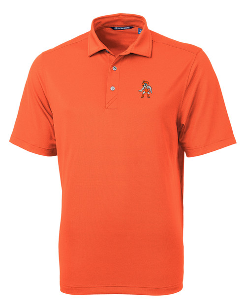 Oklahoma State Cowboys Wrestling Pete Cutter & Buck Virtue Eco Pique Recycled Mens Big and Tall Polo CLO_MANN_HG 1