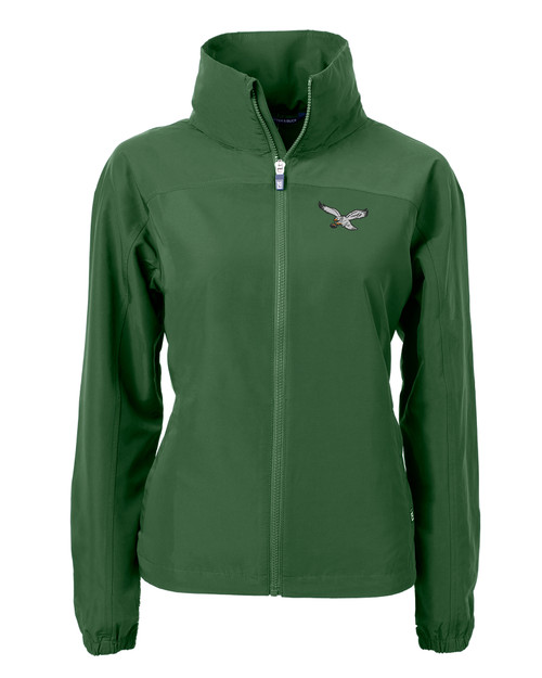 Philadelphia Eagles Historic Cutter & Buck Charter Eco Recycled Womens Full-Zip Jacket BL_MANN_HG 1