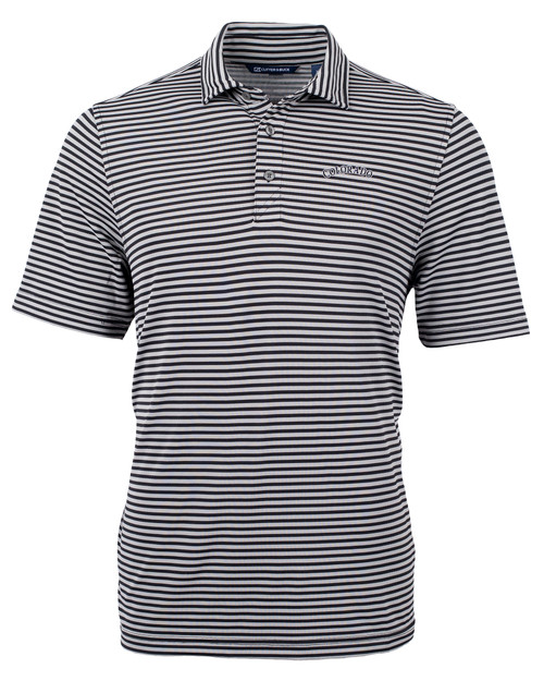 Colorado Rockies Cooperstown Cutter & Buck Virtue Eco Pique Stripe Recycled Mens Big and Tall Polo BL_MANN_HG 1