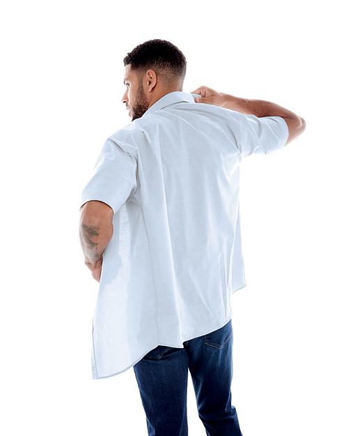 Houston Astros Cutter & Buck Stretch Oxford Stripe Mens Long Sleeve Dress Shirt