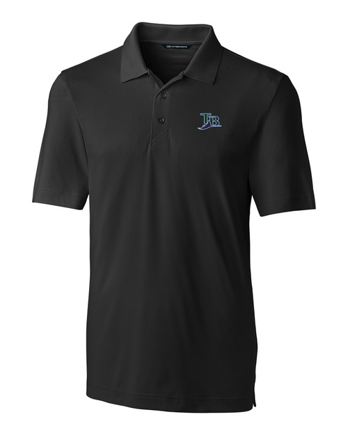 Tampa Bay Rays Cooperstown Cutter & Buck Forge Stretch Mens Polo BL_MANN_HG 1