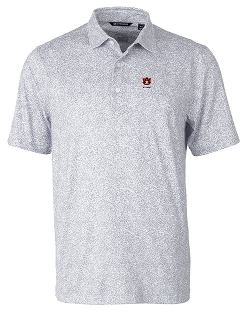 Auburn Tigers Alumni Cutter & Buck Pike Constellation Print Stretch Mens Polo POL_MANN_HG 