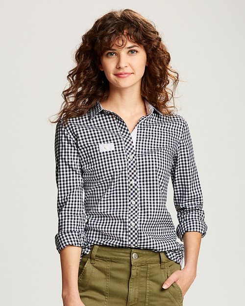 Ladies' L/S League Gingham 1